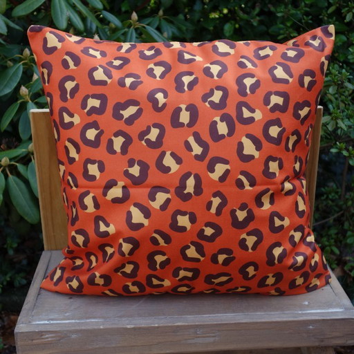 Juego de 4 fundas de cojín con estampado de rayas, leopardo y tropical, 45 x 45 cm. El relleno no está incluido.