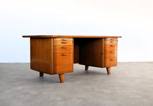 Vintage XL Schreibtisch | Teakholz | 1960er Jahre | Schwedisch