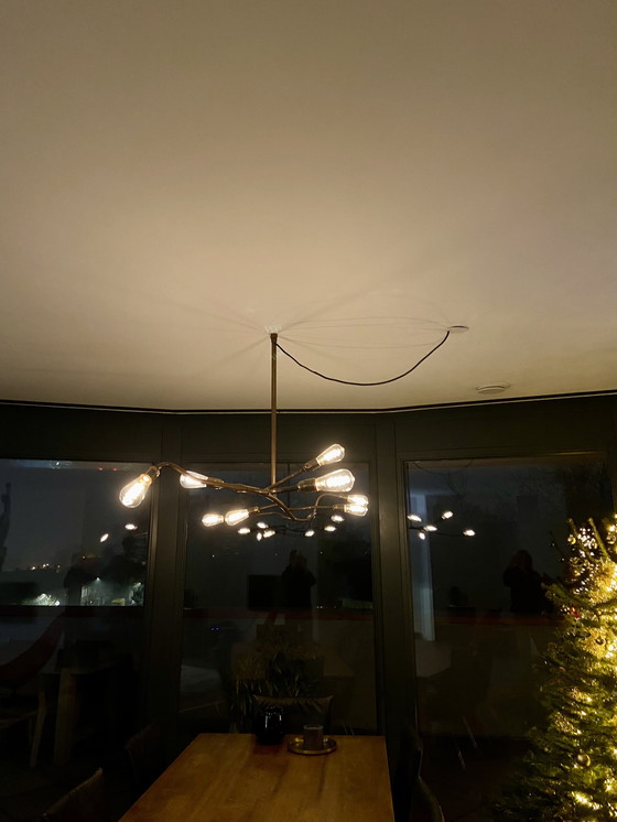 Image 1 of Lámpara de araña de cobre de diseño único