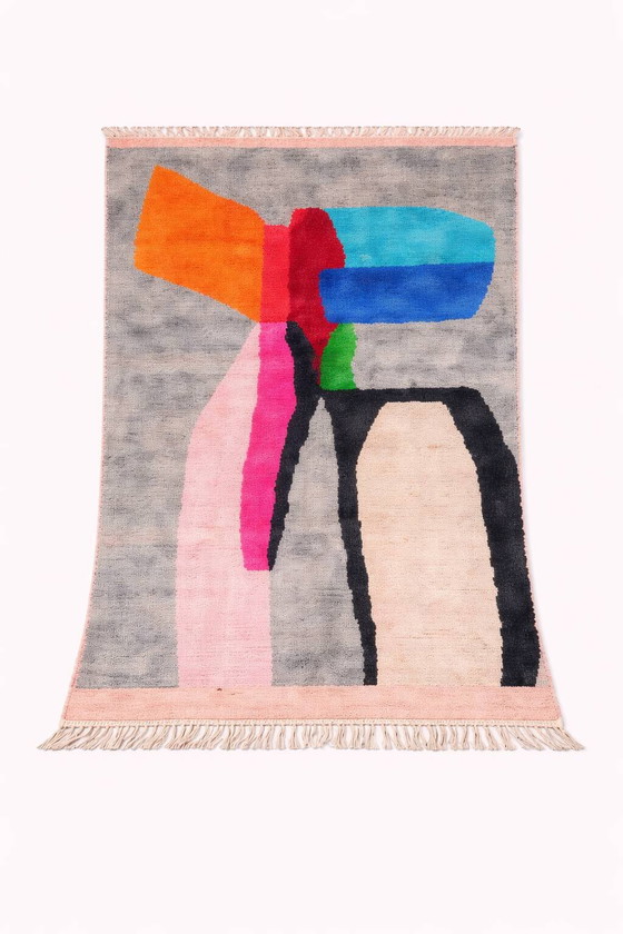 TAPIS DE LAINE MAROCAIN 200X100 – Wool, Cotton (photo 2 of 5)