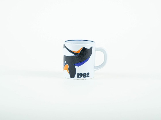 Image 1 of Porzellanbecher, dänisches Design, 1982, Designerin: Inge-Lise Koefoed, Hersteller: Royal Copenhagen