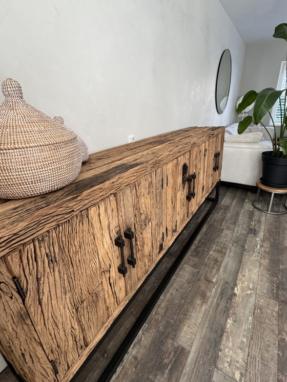 Image 1 of Unique large sideboard made of recycled teak 1.00x2.50x 43