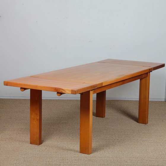 Image 1 of Table de Repas en Orme Massif pour Maison Regain, 1980