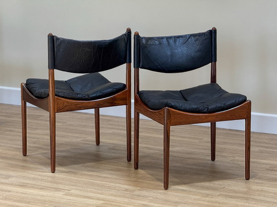 Image 1 of Table et chaises à rallonge pour salle à manger (par Kristian Solmer Vedel)