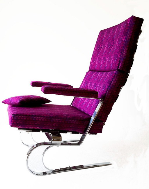 Fauteuil lounge des années 1960, design scandinave