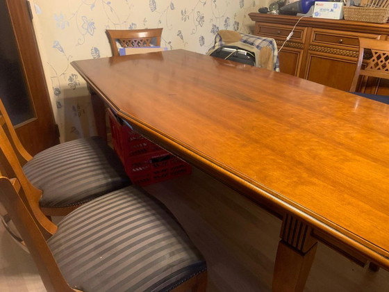 Image 1 of Table 240 x 85 and 6 chairs