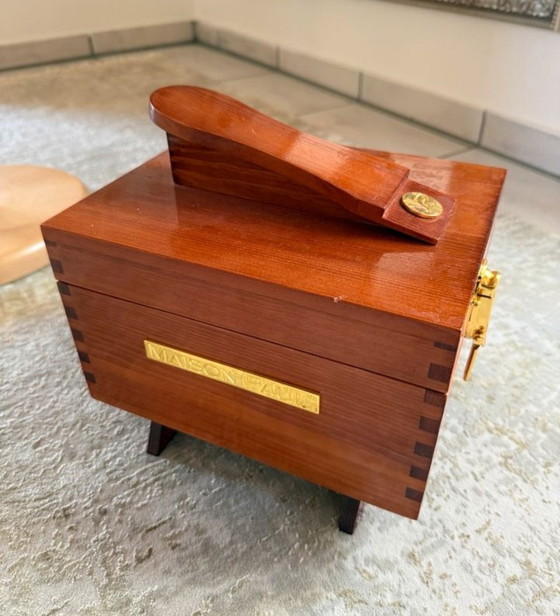 Image 1 of Maison Paul exclusive wooden shoe shine box – excellent condition