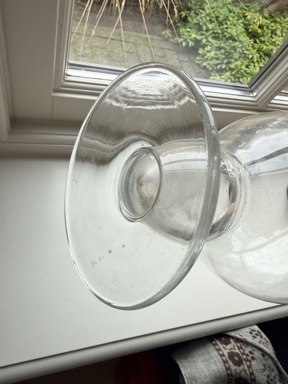 Image 1 of Karaf/vaas en émail haut, modèle classique avec sol