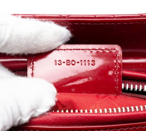 Image 1 of Christian Dior Lady Dior Medium Kirschrot