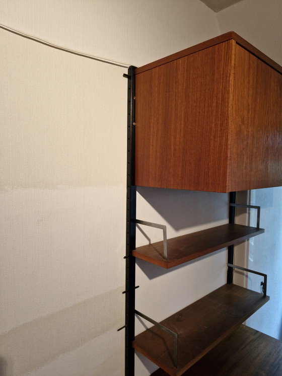 Vintage Wall System / Wall cabinet Simplalux 70s – Metal, Wood (photo 5 of 12)