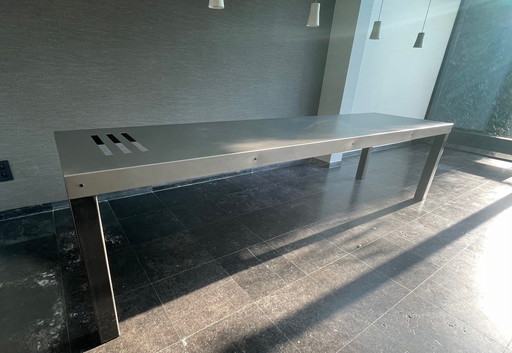 Unique Dining Table Brushed Inox