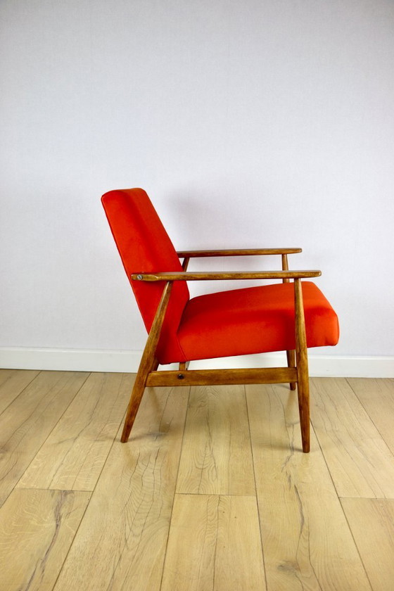 Image 1 of Fauteuil lounge Lis Orange par Henryk Lis, années 1970
