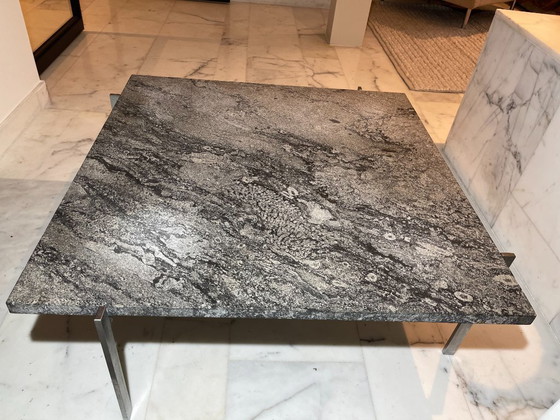 Image 1 of Tavolino Poul Kjærholm PK61 per E Kold Christensen (marmo fossile Porsgrunn)