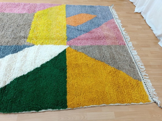 Image 1 of Tapis berbères multicolores en laine 250cmx150cm