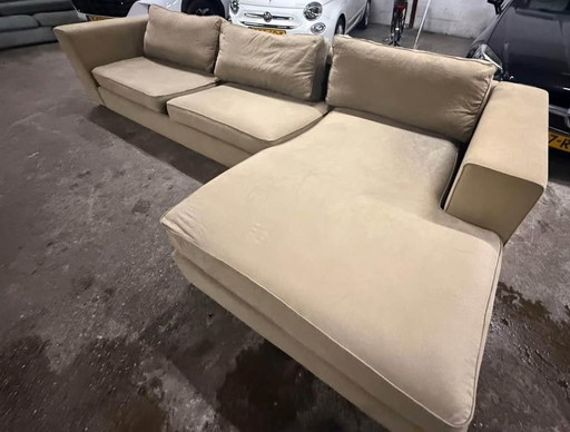 Ecksofa Lounge Sofa Beige