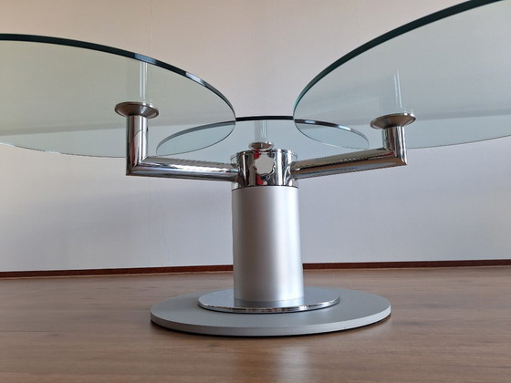 Image 1 of Mesa de salón/café de tres niveles, Italia, alrededor de 1980.