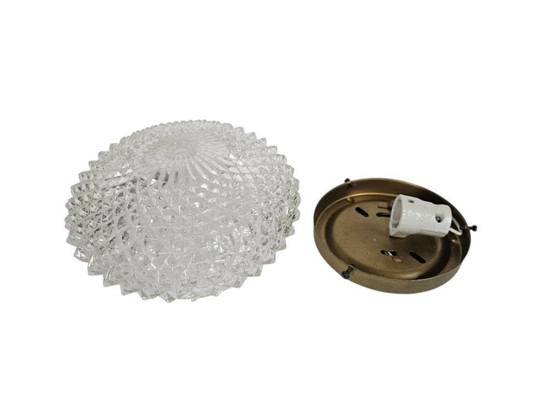 Image 1 of Massive - Hollywood Regency style - crystal - brass - Belgium - 60s