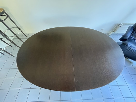 Set da pranzo originale Thonet: tavolo ovale + 6 sedie modello 19 (marcato 1987) – espandibile con 2 (photo 13 of 15)