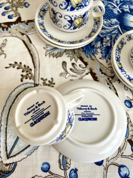 Tazzine e piattini da caffè espresso vintage Villeroy & Boch Cadiz, set da cinque – Stoviglie, Porcelain (photo 4 of 6)