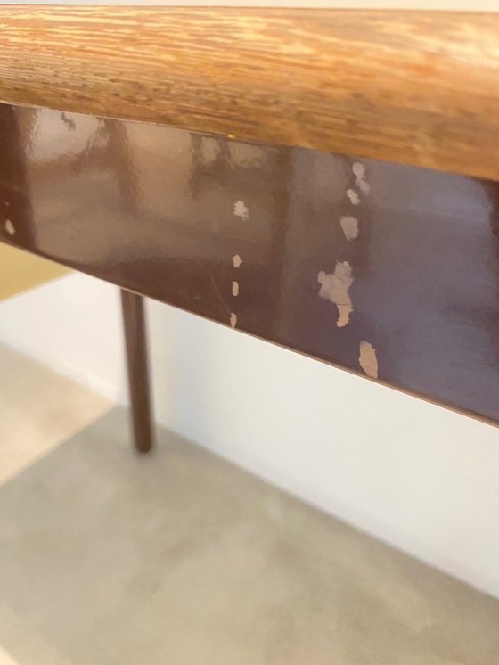 Image 1 of Table d'écolier Elco vintage avec structure en acier et tiroir – vers 1965