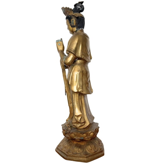 Monumentaler japanischer Sho-Kannon Bodhisattva | Edo-Zeit (17. Jahrhundert) | Meisterwerk Tempelbronze (photo 4 of 10)