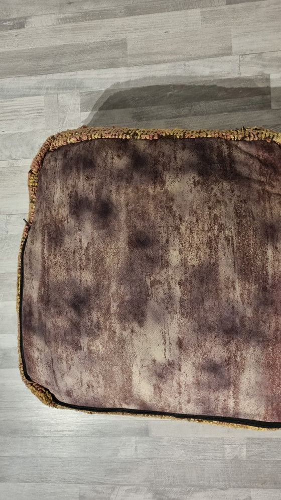 Image 1 of Vintage Berber seat cushion, Moroccan pouf