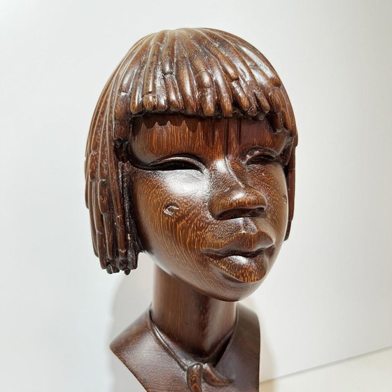 Africanist Sculpture in Palm Wood, 1950 – Art Deco (photo 4 of 13)