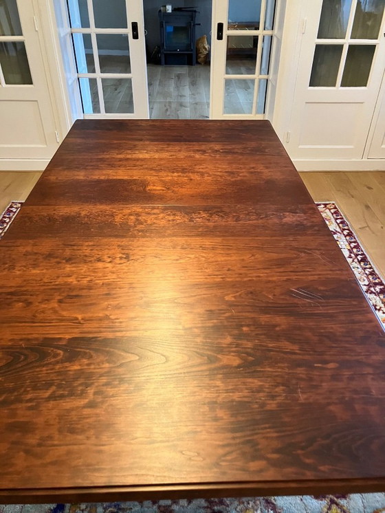 Image 1 of Solid cherry wood dining table and 6 chairs