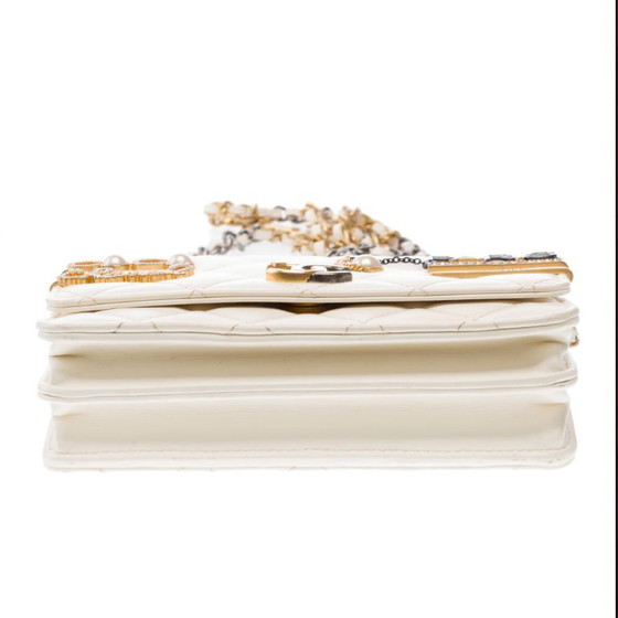 Image 1 of Borsa CHANEL Timeless/Classique en Cuir Blanc - 103251 Prezzo di vendita