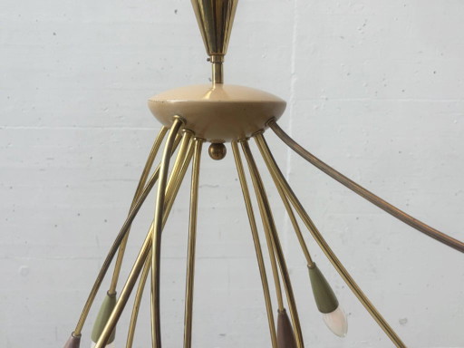 Lampada a forma di ragno vintage, anni '50 – plafondlampen, Metal