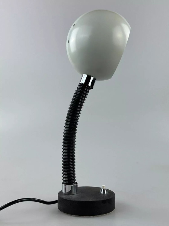 Image 1 of 60s 70s tafellamp Egon Hillebrand bollamp space age metaal ontwerp