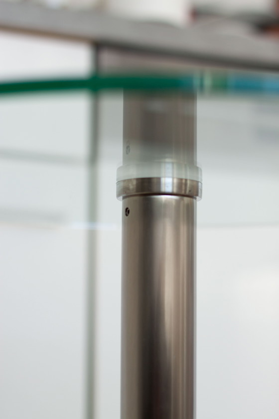 Image 1 of Schwarzer Marmorsockeltisch, 1980er Jahre