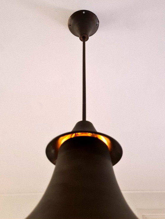 Image 1 of Artdeco - Lampada a sospensione - Ottone - Anni '30 - Francia