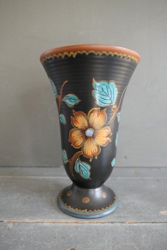 Image 1 of Vintage Gouda Holland vase 2786 Hetty vase