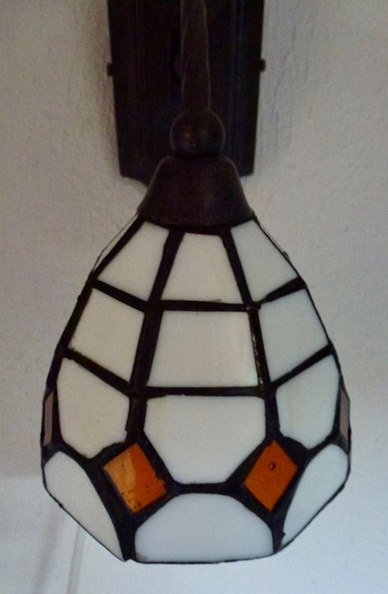 Image 1 of Lampada da parete in stile Tiffany.
