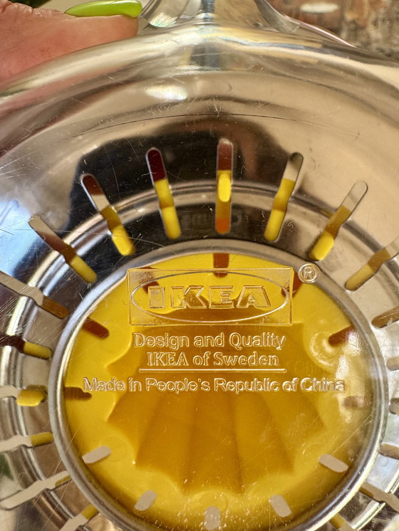 Image 1 of Vintage Citrus Press Stainless Steel & Fresh Yellow Ikea Spritta
