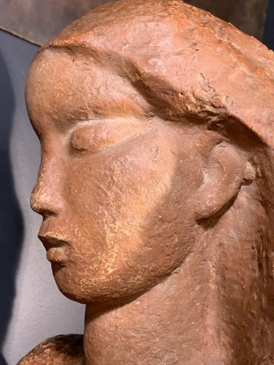 Sculpture Expressionniste Art Déco Buste de Femme Nue par Harry Elstrom, années 1940 – Art Deco (photo 4 of 18)