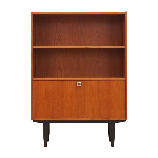 Librería de teca, diseño danés, años 60, producción: Dinamarca