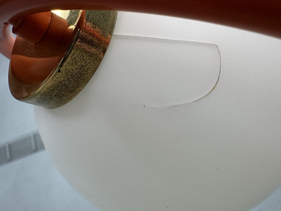 Image 1 of Lampadario arancione Space Age di Richard Essig