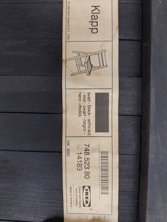 Image 1 of 6 x Ikea "Klapp" folding chair, 1992