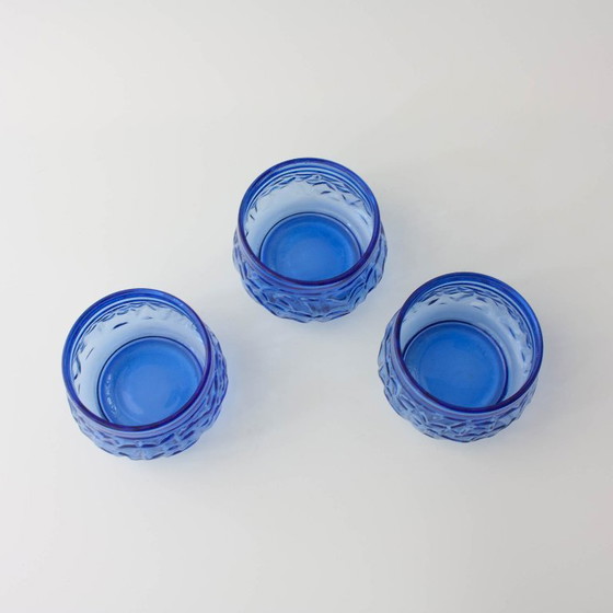 Set di 3 ciotole da dessert vintage IVIMA in vetro blu, anni '60 – Accessori da tavola, Glass (photo 11 of 14)