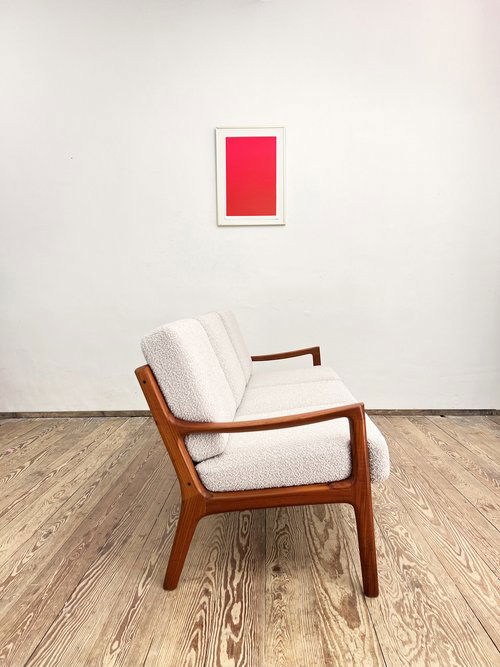Canapé en teck // Canapé par Ole Wanscher pour France and Son, Danemark, années 1950
