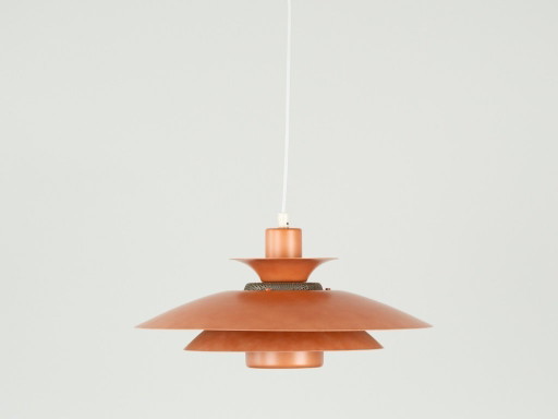 Deense vintage hanglamp Capri van Kurt Wiborg, Jeka, jaren 80 – hanglampen, Aluminium