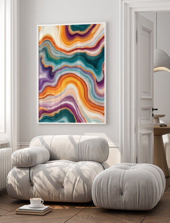 Image 1 of Acrylic Glass Artwork | 200x140 cm | Depthwave #6 (Ori, 1983)