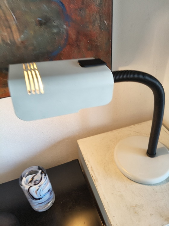 Vintage Targetti Sankey Table Lamp – Gino Sarfatti – 1970s (Italy) – Metal, Plastic (photo 9 of 15)