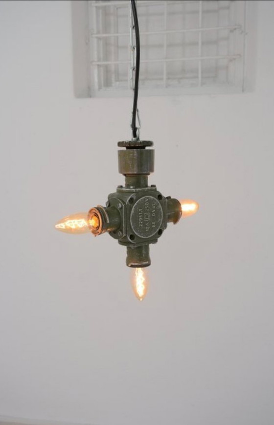 Image 1 of Aluminum lamp Poland 1960