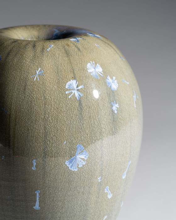 Image 1 of Albert Kiessling Studio Ceramic Vase Midcentury Crystalline Glaze DDR GDR H25cm