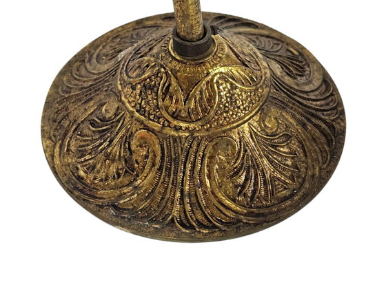 Image 1 of Palwa Palma & Walter stijl - Hollywood Regency stijl - messing - facet geslepen glas - hanglamp - verguld - 3e kwart 20e eeuw