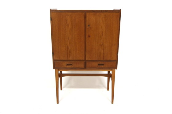 Mueble Bar Escandinavo de Teca, Sweden, 1950, Scandinavian (foto 7 de 7)