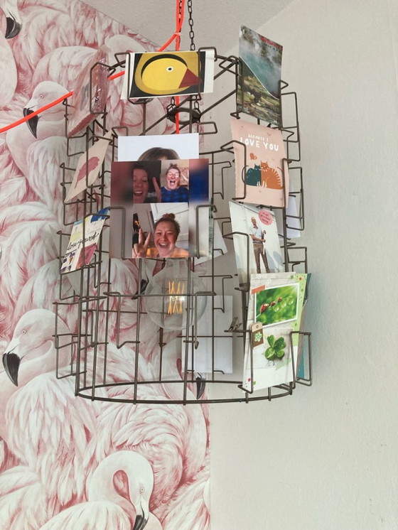 Image 1 of Lampe pendante Porte-cartes vintage